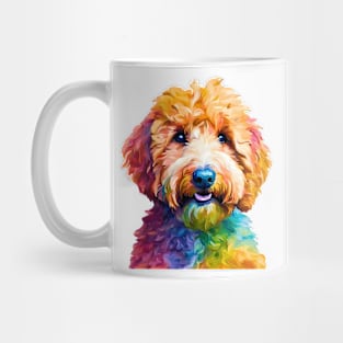 Pop-Art Goldendoodle Impressionism Mug